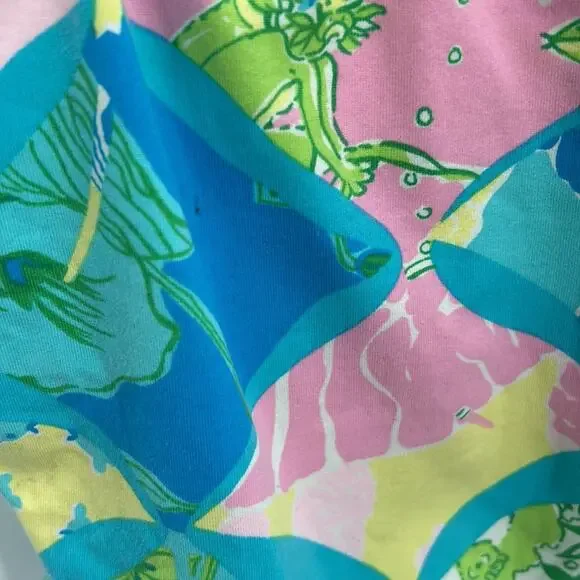 Lily Pulitzer Women's Blue & Pink Print 1 Piece Swimsuit Size Small - Picture 3 of 11